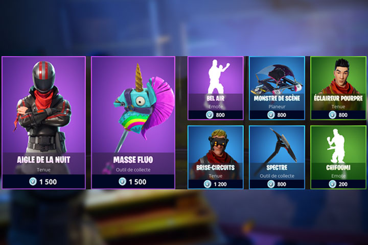 Boutique Fortnite 3 mai